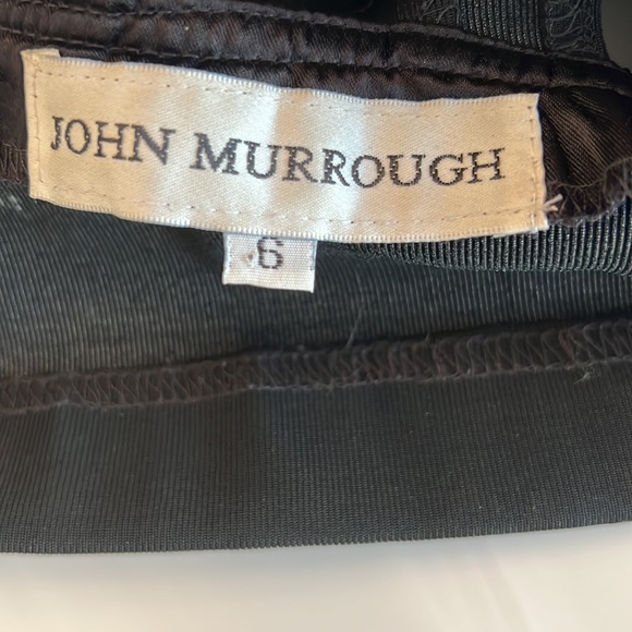 Leather top black with open back size 6 - Picture 7 of 8